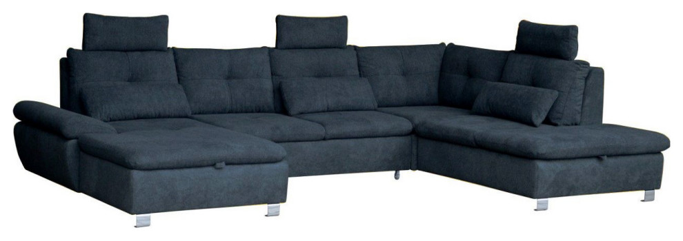 RIVEIRA Sectional Sleeper Sofa, Right