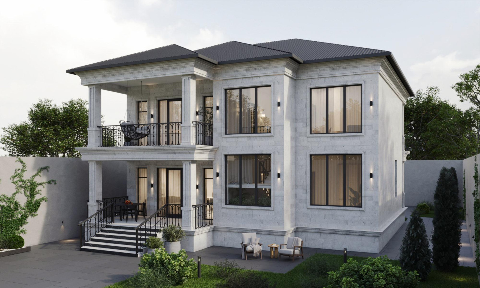 Экстерьер частного дома в Москве