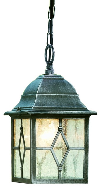 Genoa Aluminium Outdoor Porch Lantern With Leaded Glass Genoa Aluminium Outdoor Porch Lantern With Leaded Glass Traditional Hanging Lights By Washington Lighting And Interiors
