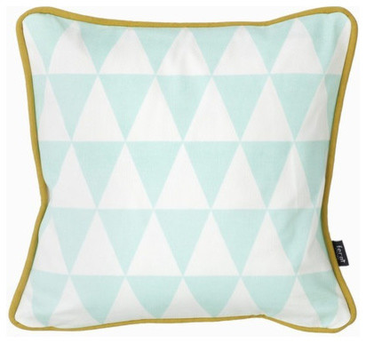 Little Geometry Pillow, Mint