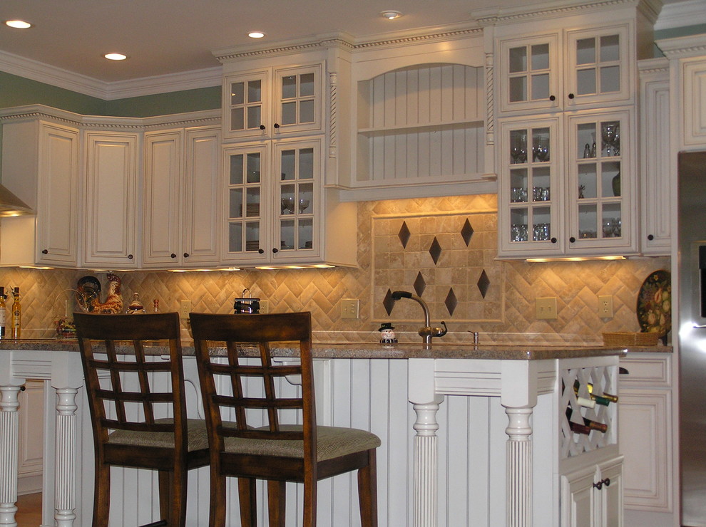Transitional kitchen in Other.