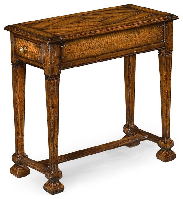 Narrow Walnut Side Table Traditional Side Tables And End Tables by Jonathan Charles Fine