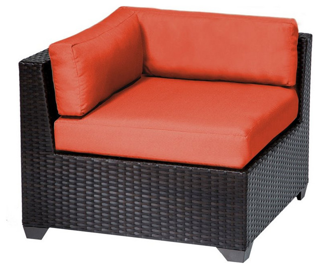 TKC Belle Corner Patio Chair Tropical Outdoor Lounge Chairs by