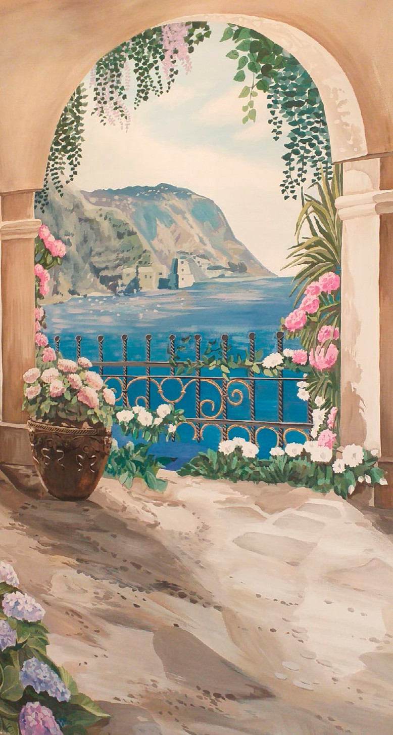 Роспись гостиной в классическом стиле