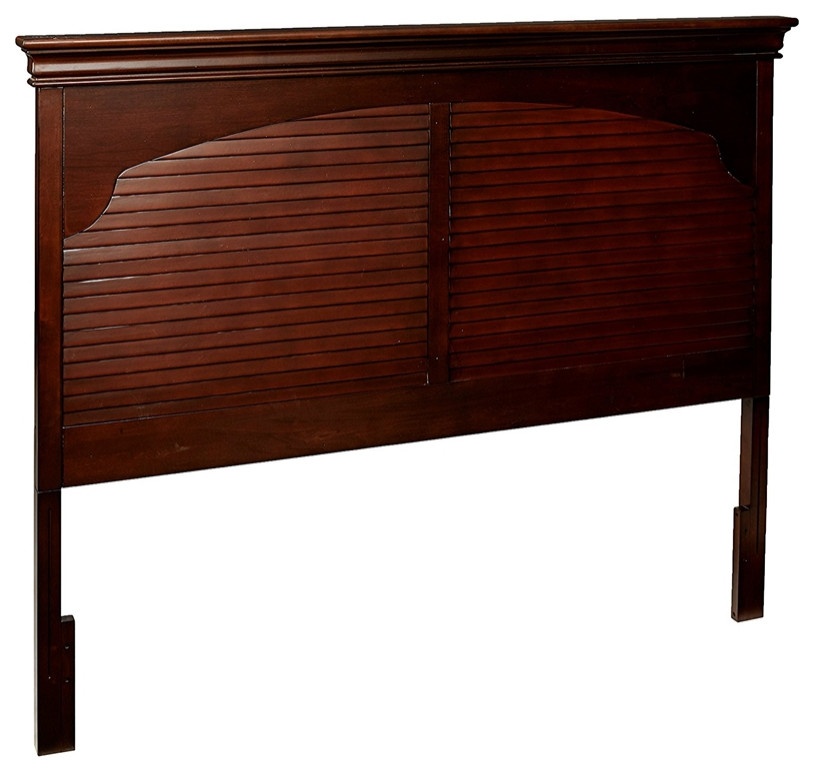 My Home Furnishings Neopolitan Queen Panel Headboard in Merlot, Queen