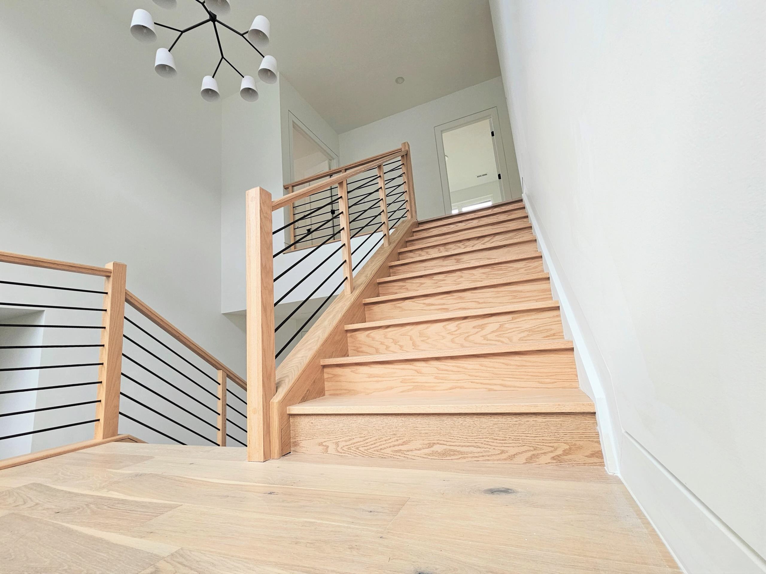 108_Red Oak Stairs in Light Filled Space, Fairfax, VA 22031