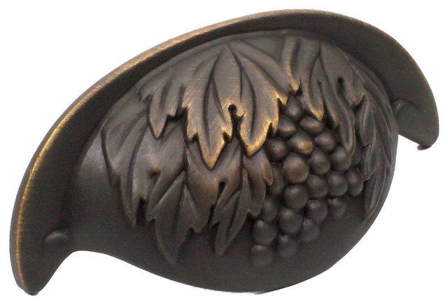 Vineyard Grape Cup Pull Farmhouse Cabinet And Drawer Handle