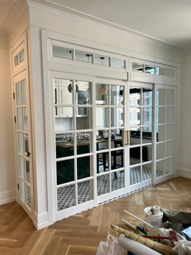 Проект раздвижной перегородки из массива дуба