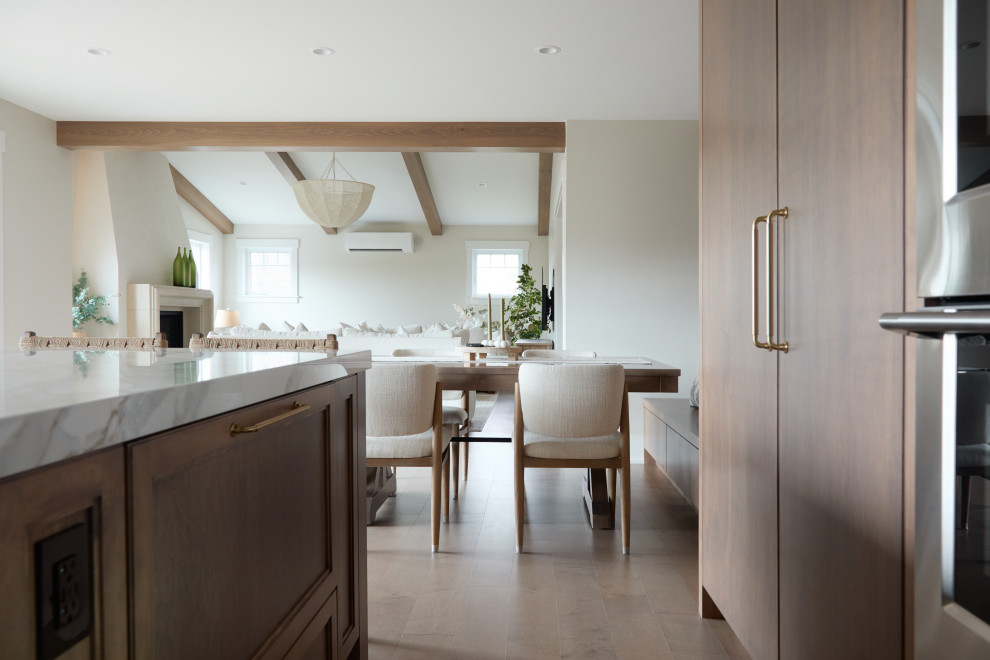 Dining room - transitional dining room idea