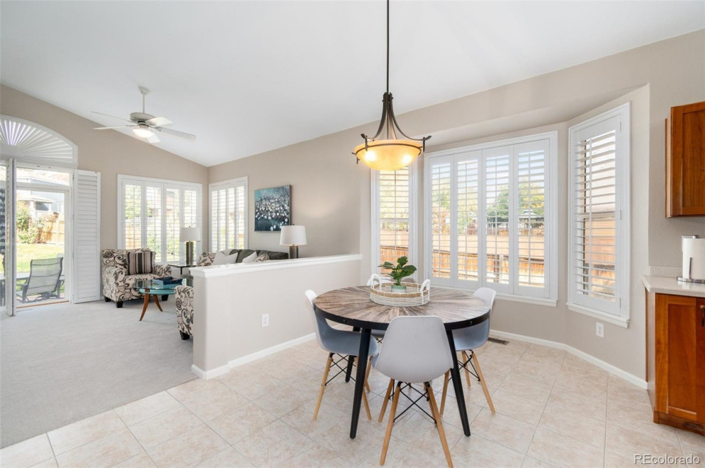 Transitional kitchen photo in Denver