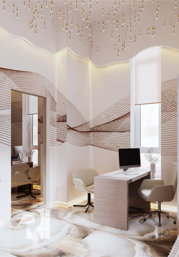 Дизайн салона красоты в стиле современный ар-деко