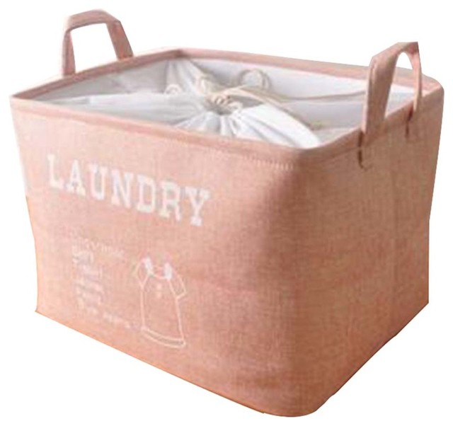 Burlap Storage Box Toy Clothes Sorting Box Dirty Clothes Basket 4