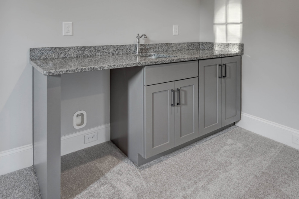 Transitional home design photo in Charlotte