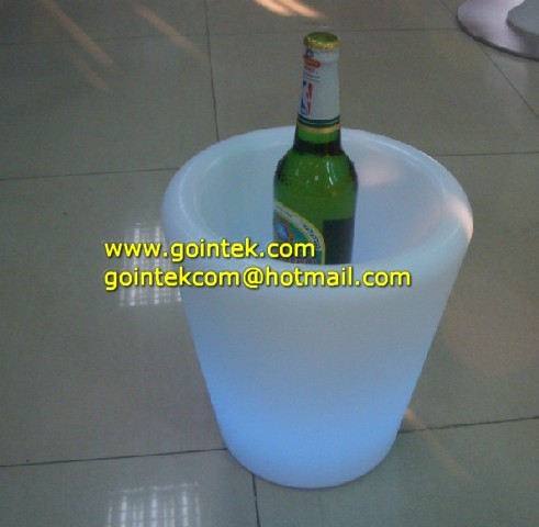 LED Lighted Outdoor Flower Pots