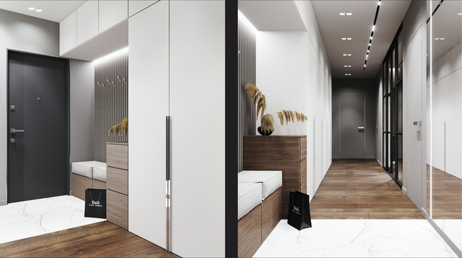 Дизайн проект трехкомнатной квартирыди