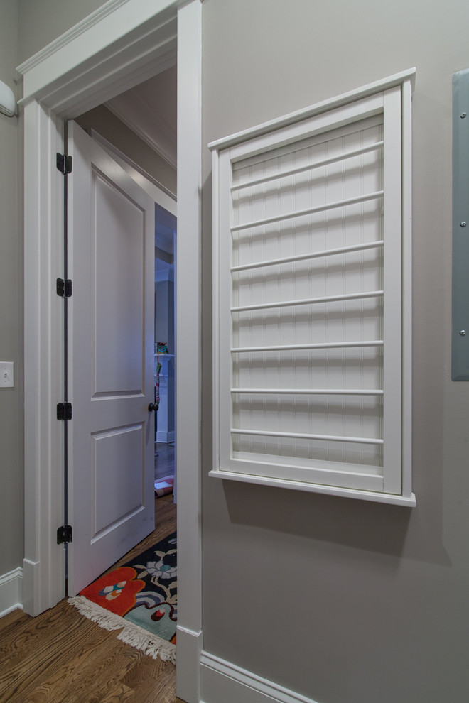 Green Hills laundry cabinets and mud room cubby