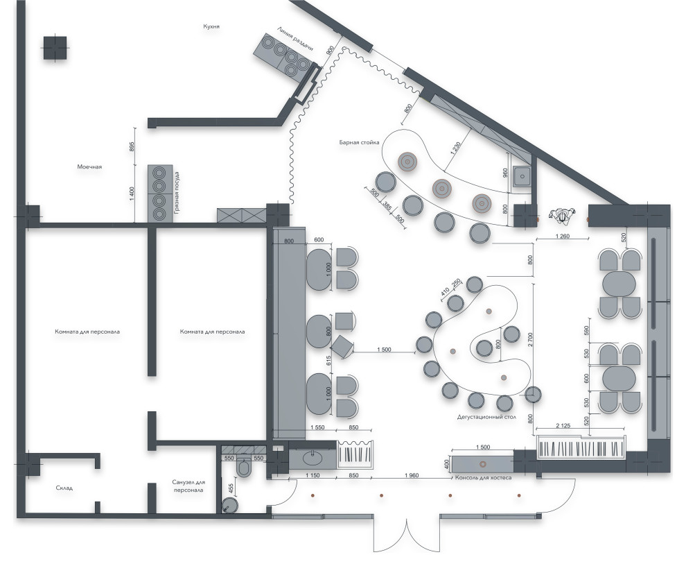Проект гастробара "Комета"