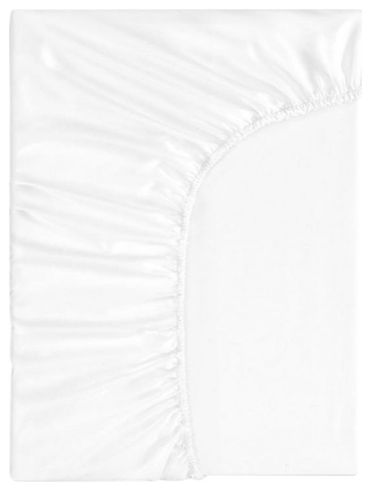 Amaris White Flat Sheet Queen Flat Sheets by Togas Houzz