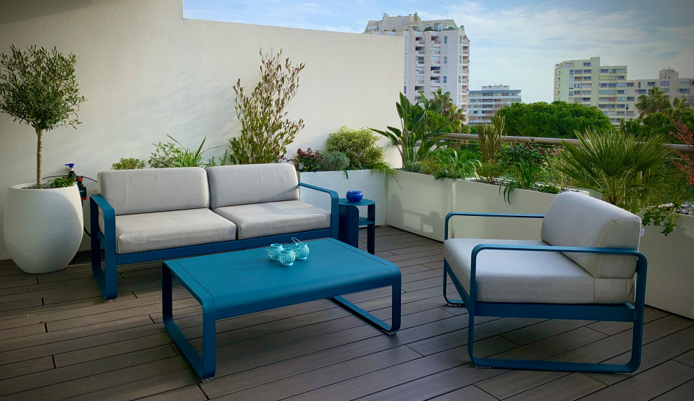 Réalisation d'une terrasse méditerranéenne.