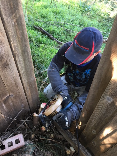 260' Wooden Fence Repaired/Reinforced