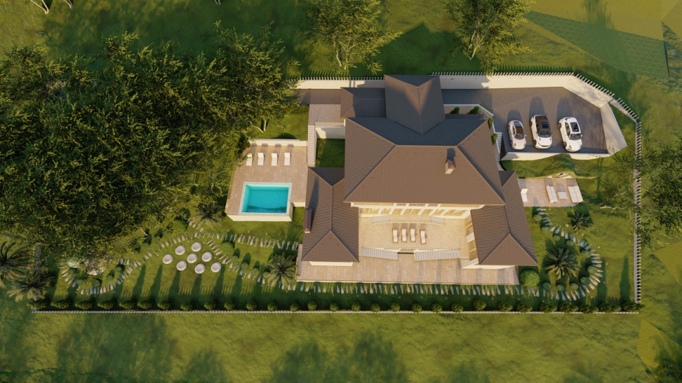 Благоустройство загородного дома (S 40 соток)