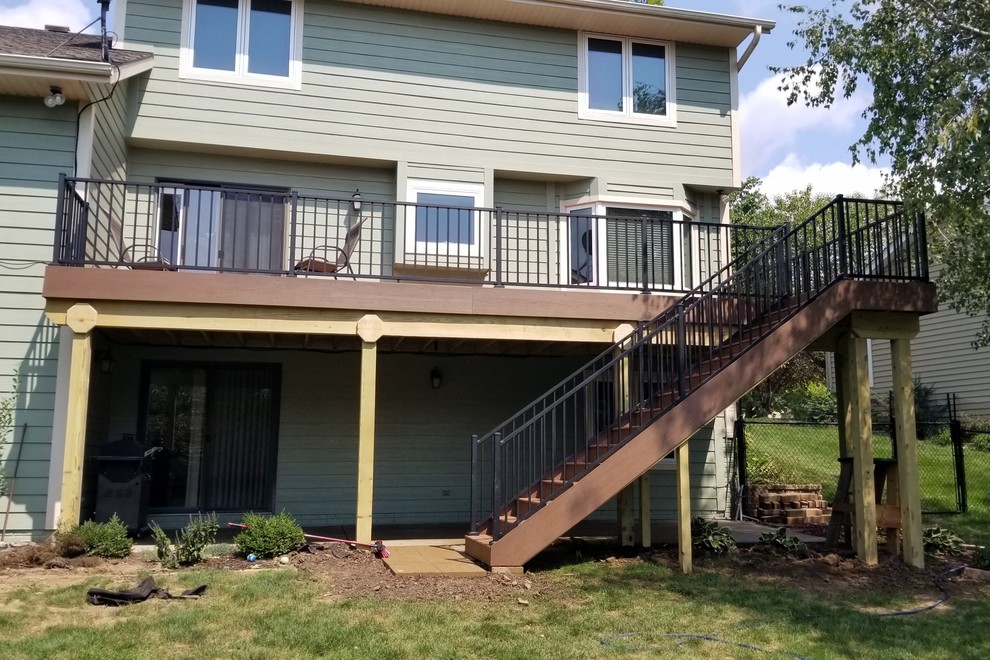 Deck - large backyard deck idea with no cover