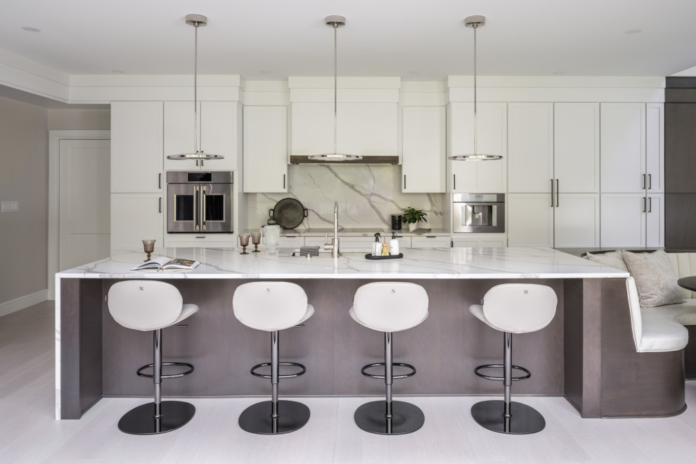 Warm Modern Kitchen Designed for Hosting - Modern - Kitchen ...