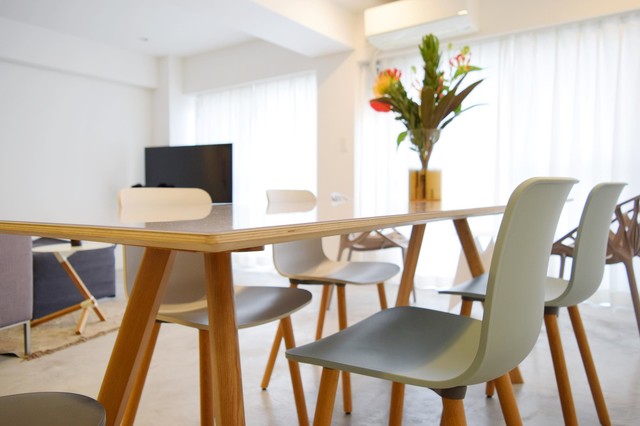 SIMPLE&times;モルタル industriel-table-a-manger