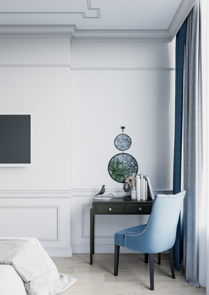 Дизайн квартиры неоклассике с элементами американской классики