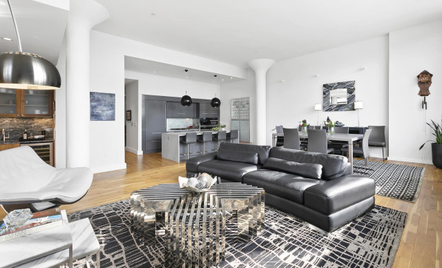 Brooklyn Loft contemporary-vardagsrum