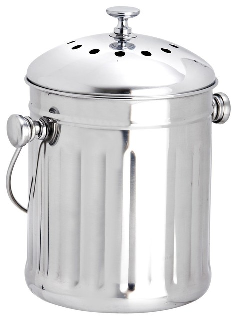 Erdington S Stainless Steel Mini Compost Bin Bins By Erdington S Stainless Steel Mini Compost Bin Bins By Online Kitchenware