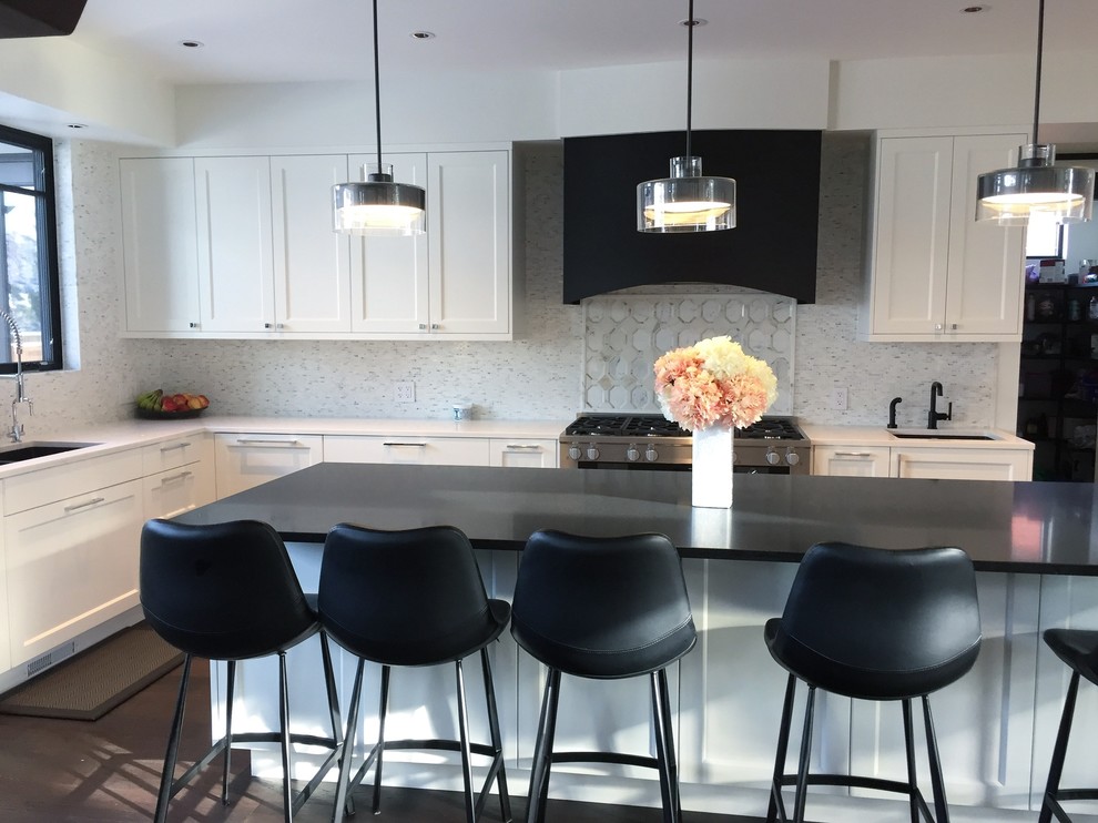Kitchen - transitional kitchen idea in Edmonton