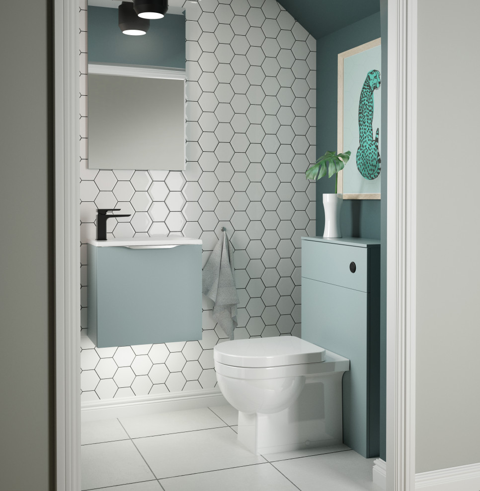 This is an example of a contemporary cloakroom in Other.