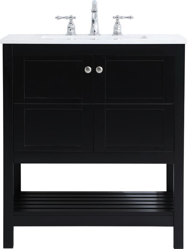 Bathroom Vanity Sink Traditional Antique Single Brushed Nickel Black, Single Transitional