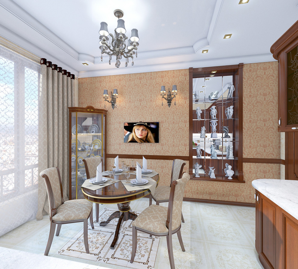 Кухня в классическом стиле из массива.