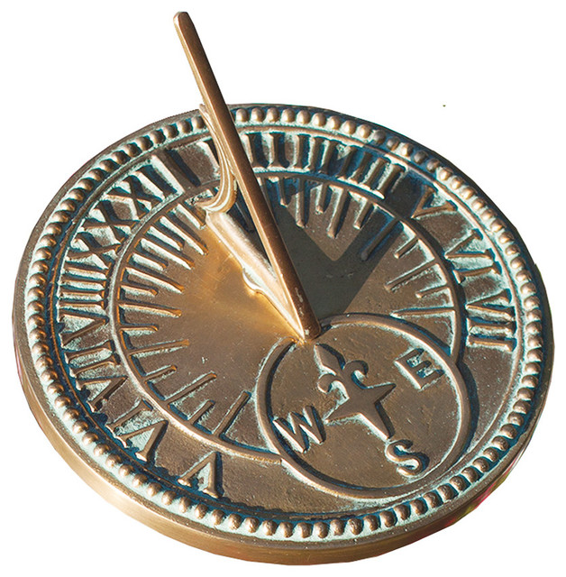 Brass Roman Sundial - Traditional - Sundials - by Rome Industries, Inc.