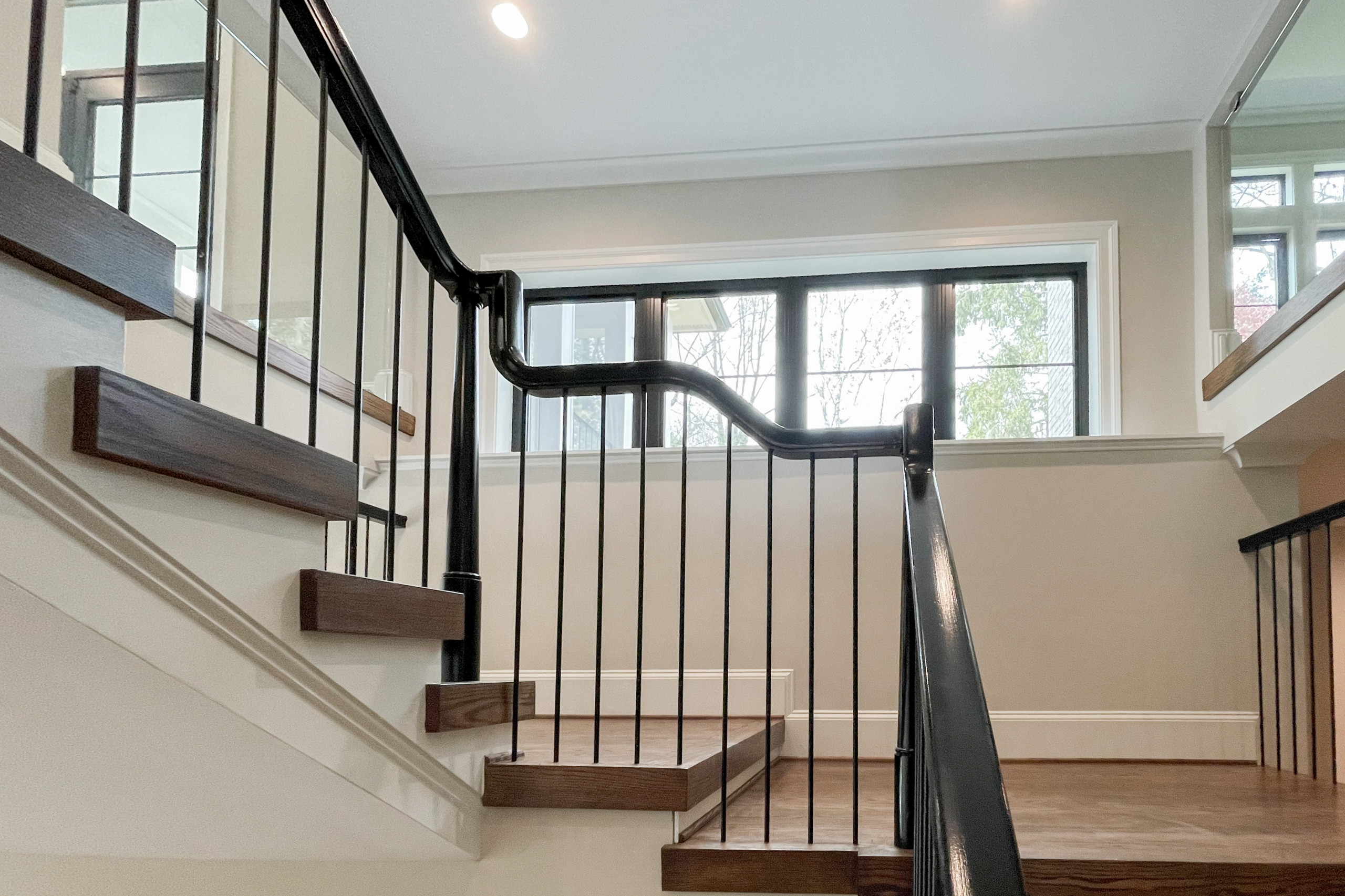 89_Eclectic and Edguy Staircase in French Contemporary Residence, McLean VA 2210