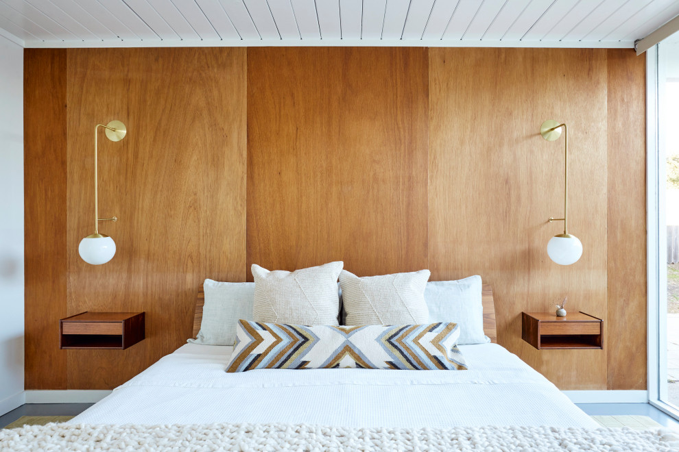 Inspiration for a midcentury bedroom in San Francisco.