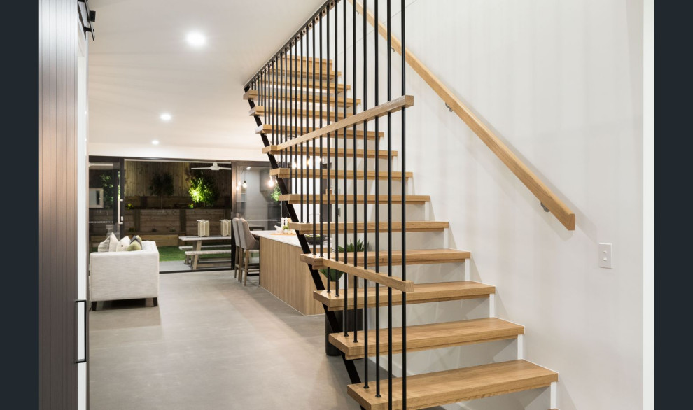 Photo of a contemporary staircase in Brisbane.