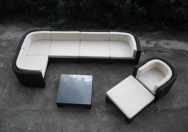 Modern Black and White Couch Sofa