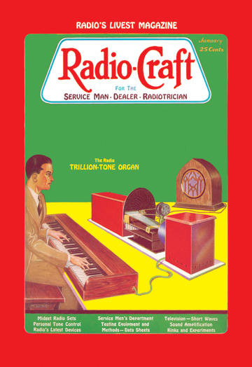 Radio Craft: The Radio Trillion-Tone Organ 28x42 Giclee on Canvas