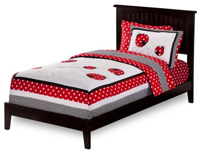 Eco Friendly Twin Open Foot Platform Bed Espresso Finish Kids Eco Friendly Twin Open Foot Platform Bed Espresso Finish Kids Beds By Ladder