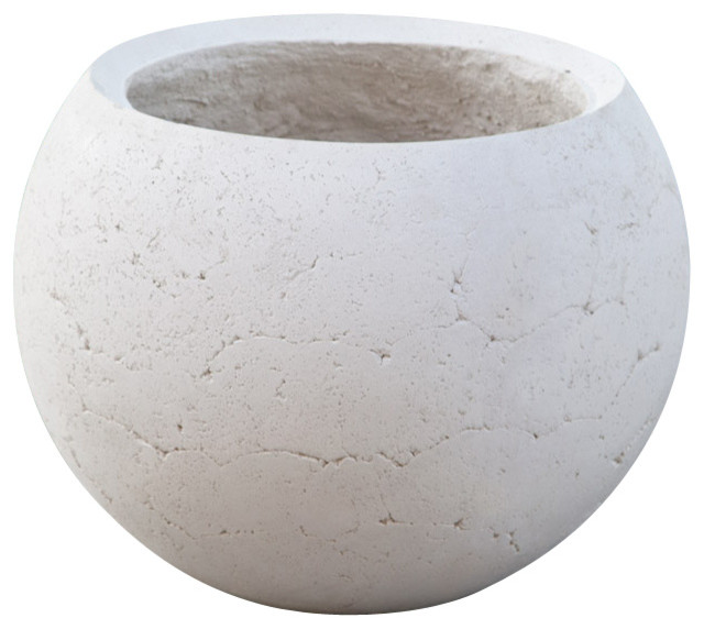 Halley Round Lightweight Concrete Planter