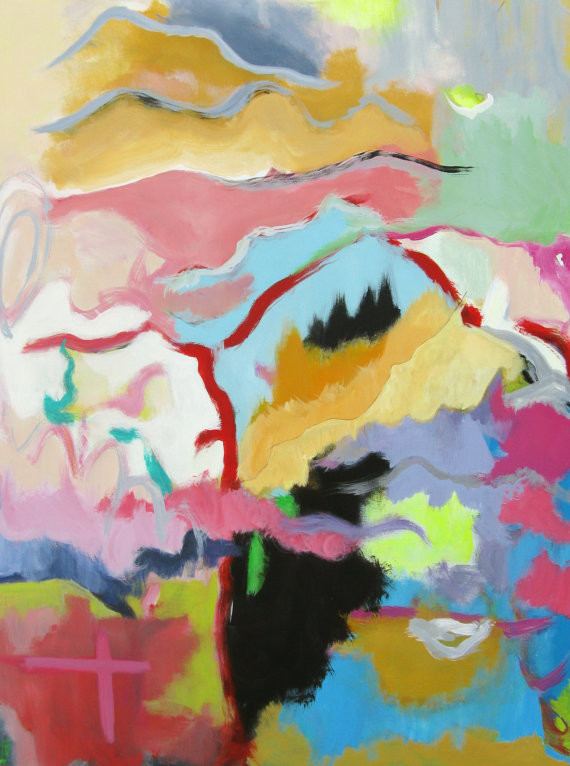 'Ooh La Landscape' Canvas by Barnheart