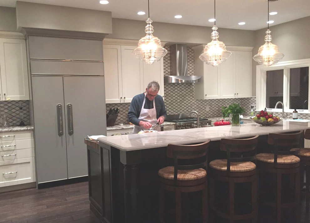 Transitional kitchen photo in Boston