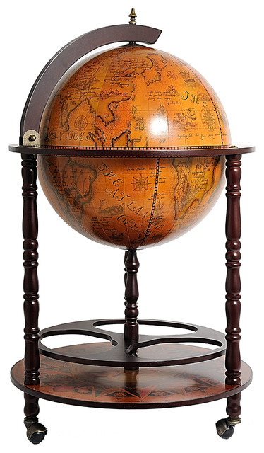 Globe Drink Cabinet 17 3 4 Inches Traditional Wine And Bar