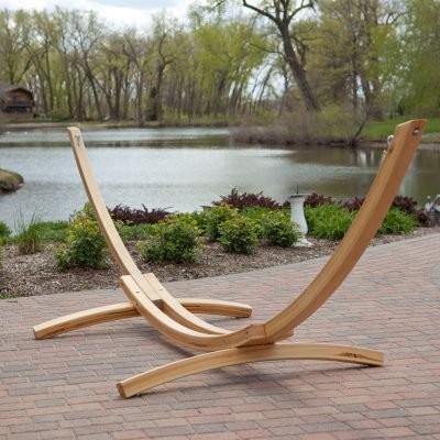 Vivere Hammocks 15 ft. Cypress Arc Hammock Stand