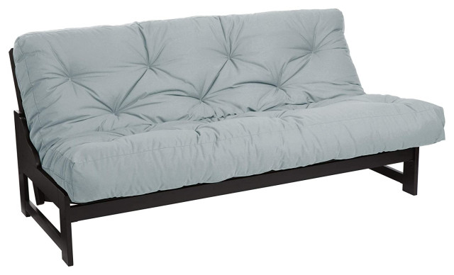 futon frame with memory foam mattress