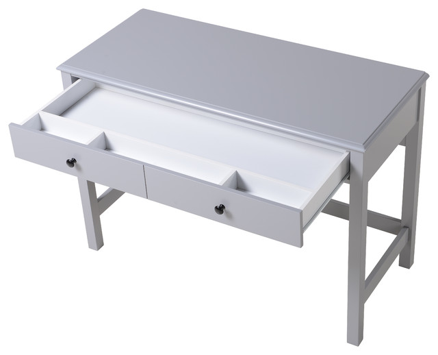 Homestar Oto Writing Desk With Single Drawer Gray