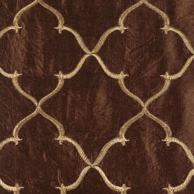 Medallion/Tile - Truffle Upholstery Fabric
